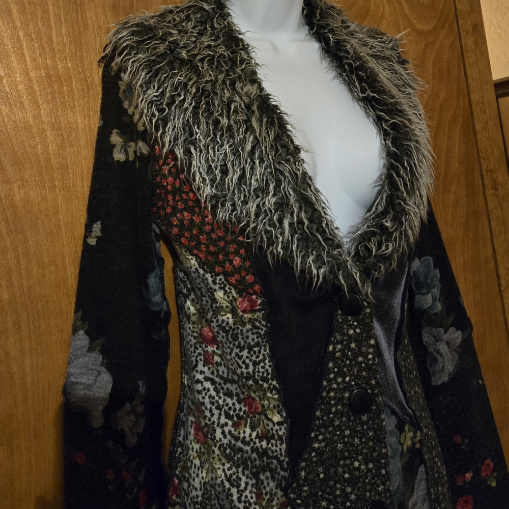 Ann Ferriday Multicolor Patchwork Jacket - Picture 6 of 7
